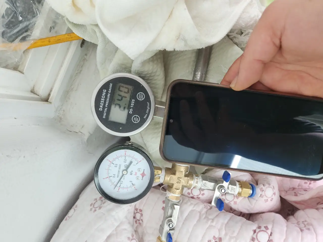 변기막힘 관통 작업